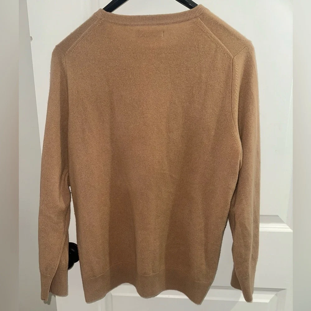 NAADAM 100% Cashmere Sweater XXL Beige Soft Luxury Minimalist Cozy Knit Pullover - Picture 3 of 5